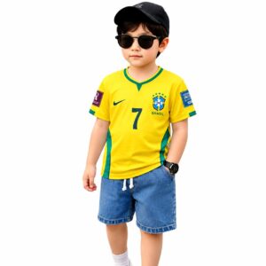 Kids Brazil Fan Edition Jersey ( 4 Yr to 10 Yr )